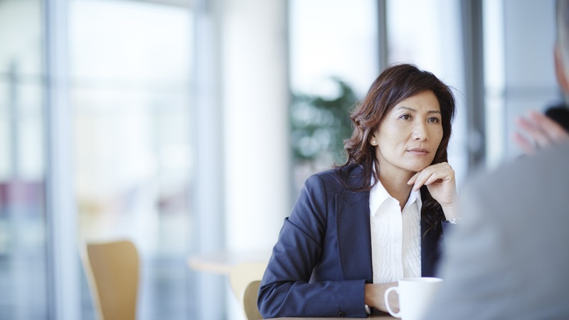 Woman At Desk